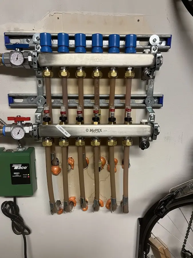 Plumber performing Gas Leak Detection at a residential property in Alpine